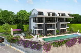 Новый проект с просторными апартаментами в центральном районе Алании с ВНЖ