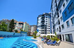 Трехкомнатные апартаменты в Алании с комплексе с разнообразной инфраструктурой, Турция
