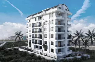 Апартаменты в строящемся жилом комплексе в районе пляжа Клеопатра
