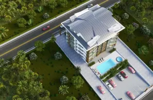 Новый проект апартаменты планировкой 1+1, 2+1 в районе Окуджалар, с видом на море и природу
