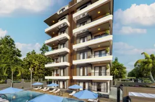 Новый проект жилого комплекса в 60м от моря в районе Кестель