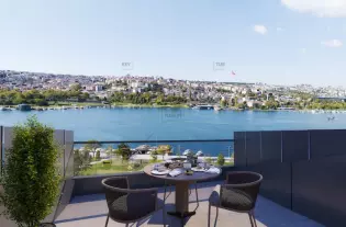 Бутик-апартаменты с видом на море и по выгодной цене в Халич Стамбул