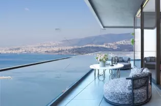 Квартиры в современном проекте с видом на море в Измире