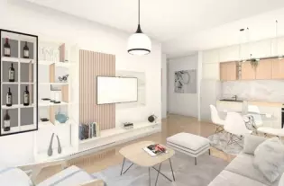 Новая квартира с одной спальней в Будве