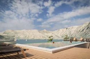 Квартира с двумя спальнями в Доброте