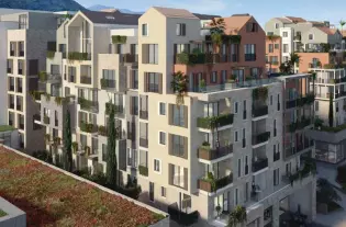 Квартира с двумя спальнями в Тивате