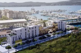 Квартира с двумя спальнями в Тивате