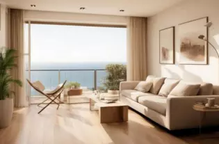 Квартира с двумя спальнями в Тивате