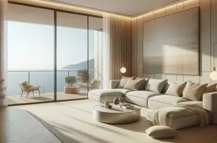 Квартира с одной спальней в Тивате