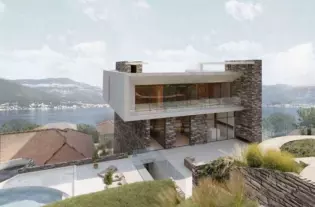 Вилла с собственным причалом в Доброте