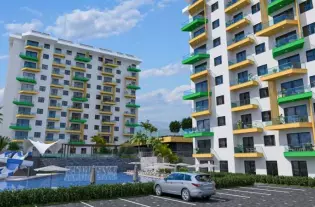 Квартира 1+1 от инвестора в строящемся жилом комплексе в районе Авсаллар (18500)