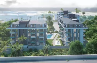 Дуплекс в центре Алании, разделенный на две просторные квартиры 1+1 (31600)