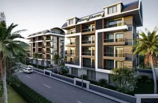 Апартаменты в новом комплексе в Оба, Алания (003460)