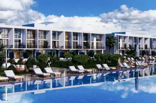 Разнообразные апартаменты в новом жилом комплексе в районе Искеле (002193)