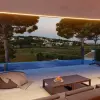 Красивая роскошная вилла с видом на море в Морайре