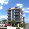 Жилой комплекс с апартаментами популярных планировок на первой береговой линии в Махмутларе