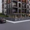 Новый жилой комплекс на стадии строительства в центральной части Алании