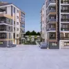 Современный проект с простоными апартаментами  планировкой 3+1, 4+1 и 5+1 в районе Мезетли