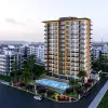 Новый комплекс с апартаментами планировкой 1+1 в городе Мерсин