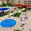 Квартира с 1 спальней с видом на бассейн и двумя балконами в Royal Sun, Солнечный Берег