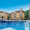 Квартира с 1 спальней с видом на бассейн и двумя балконами в Royal Sun, Солнечный Берег