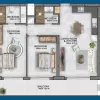 Квартиры 2+1 в жилом комплексе KEYWEST TOWERS, Гюзельюрт